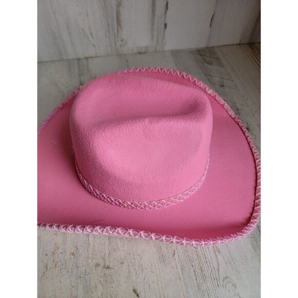 Pink sequin cowboy hat Halloween costume accessory Prop - Picture 4 of 10